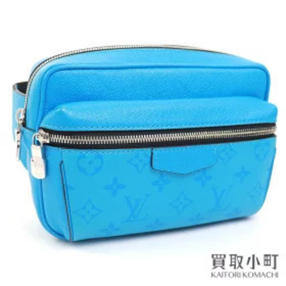 Louis Vuitton Bum bag Outdoor Monogram Taigarama Lagoon Blue Crossbody Shoulder